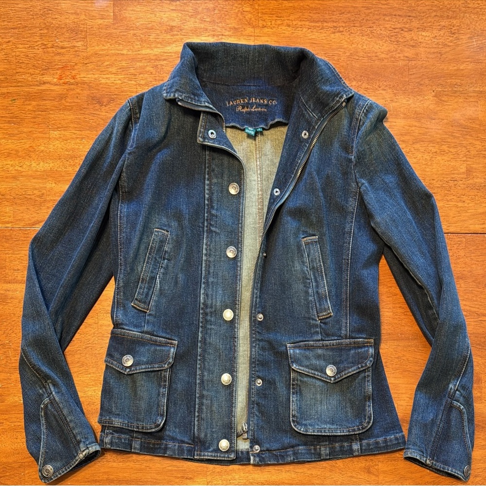 Lauren Ralph Lauren Women's Dark Blue Jean Jacket
